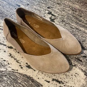 Toms Suede/Canvas Flats 8.5